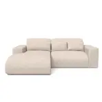 Sarokgarnitúra szett Lumo Mini L Artico Nata
