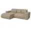 Sarokgarnitúra szett Lumo Mini L Artico Beige,2