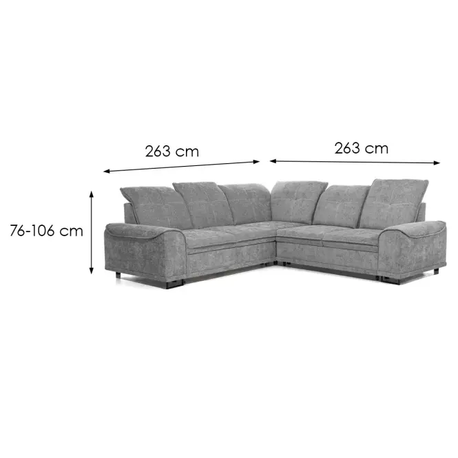 Sarokgarnitúra szett Boss XL Eddy 21 univerzális,6