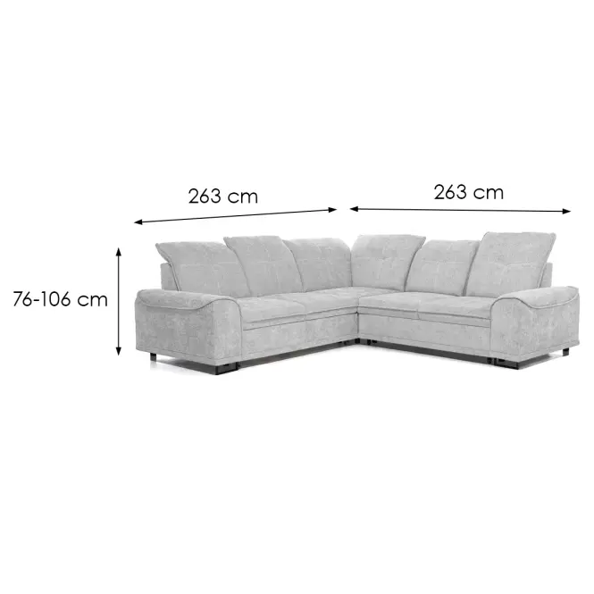 Sarokgarnitúra szett Boss XL Eddy 20 univerzális,6