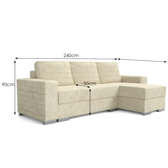 Sarokgarnitúra szett Brick Flow 5