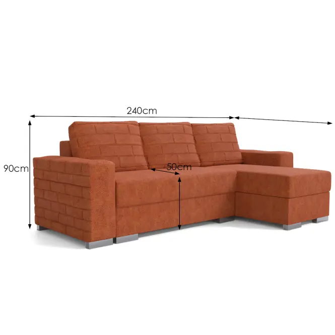 Sarokgarnitúra szett Brick Flow 9