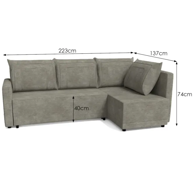 Sarokgarnitúra szett Tymon P Vibe 21,5