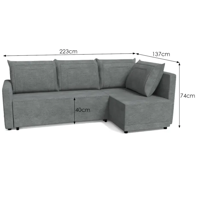 Sarokgarnitúra szett Tymon P Vibe 95,5