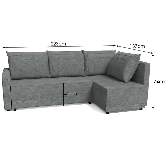 Sarokgarnitúra szett Tymon P Vibe 95,5