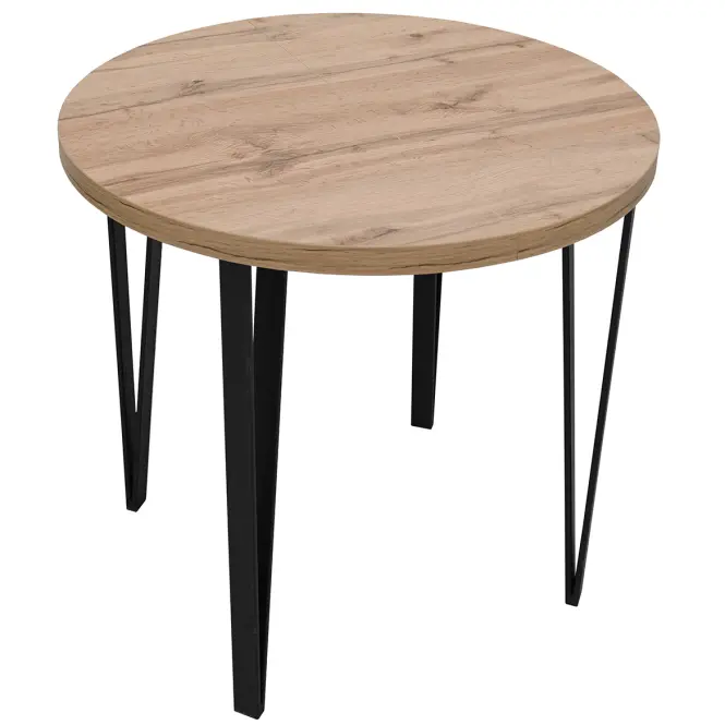 Asztal St-81 80+50cm Wotan/Fekete