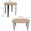 Asztal St-81 80+50cm Wotan/Fekete,2