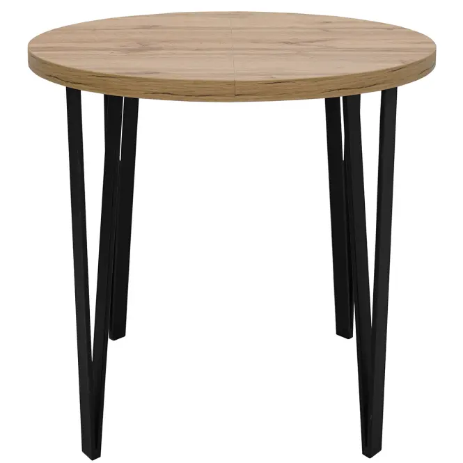 Asztal St-81 80+50cm Wotan/Fekete,3