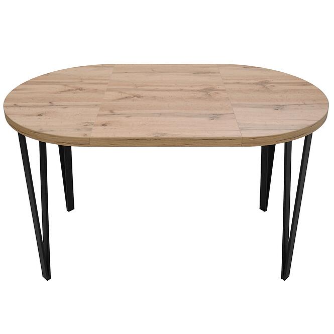Asztal St-81 80+50cm Wotan/Fekete,4