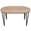 Asztal St-81 80+50cm Wotan/Fekete,4