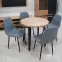Asztal St-81 80+2x50 Wotan/Fekete,6