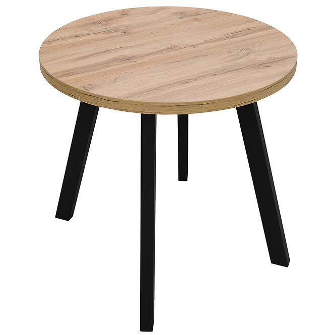 Asztal St-82 80+50cm Wotan/Fekete