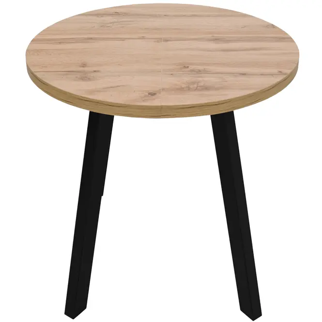 Asztal St-82 80+50cm Wotan/Fekete,3