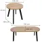 Asztal St-82 100+2x50 Wotan/Fekete,2