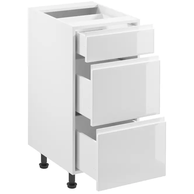 Konyhaszekrény Gardena D40s3 White,3