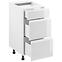 Konyhaszekrény Gardena D40s3 White,3