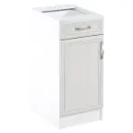 Konyhaszekrény Sycylia D40s1 L Fehér/Tölgy Lancelot