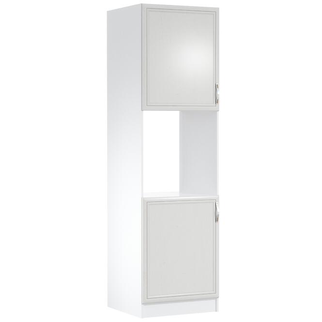Konyhaszekrény Sycylia D60p L Fehér/Tölgy Lancelot