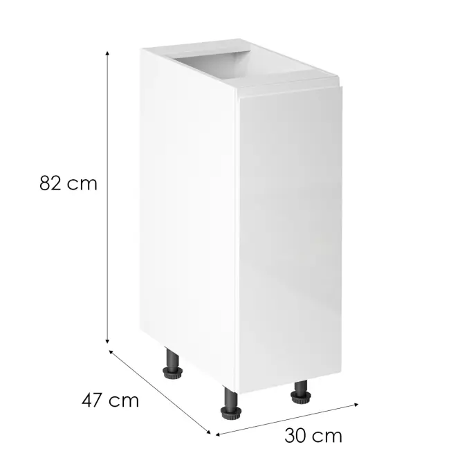Konyhaszekrény Gardena D30 L White,2