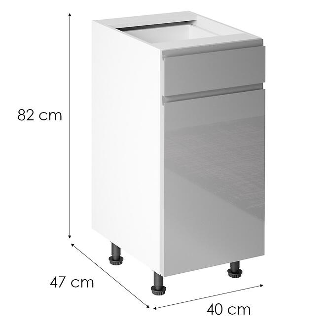 Konyhaszekrény Gardena D40s1 L Grey,2