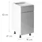 Konyhaszekrény Gardena D40s1 L Grey,2