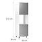 Konyhaszekrény Gardena D60p L Grey,2