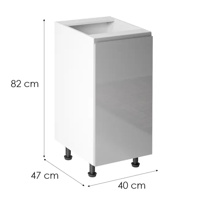 Konyhaszekrény Gardena D40 L Grey,2