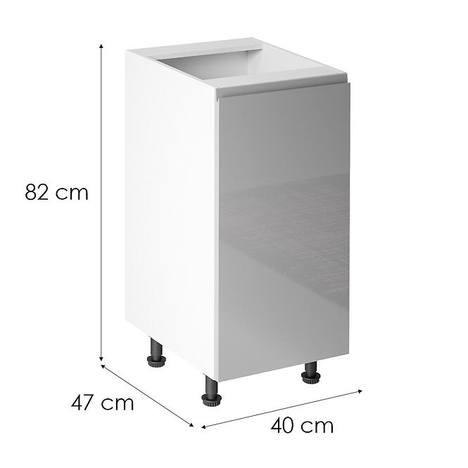 Konyhaszekrény Gardena D40 L Grey,2