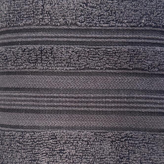 Törölköző Viscose Fancy 30x50 cm Fekete