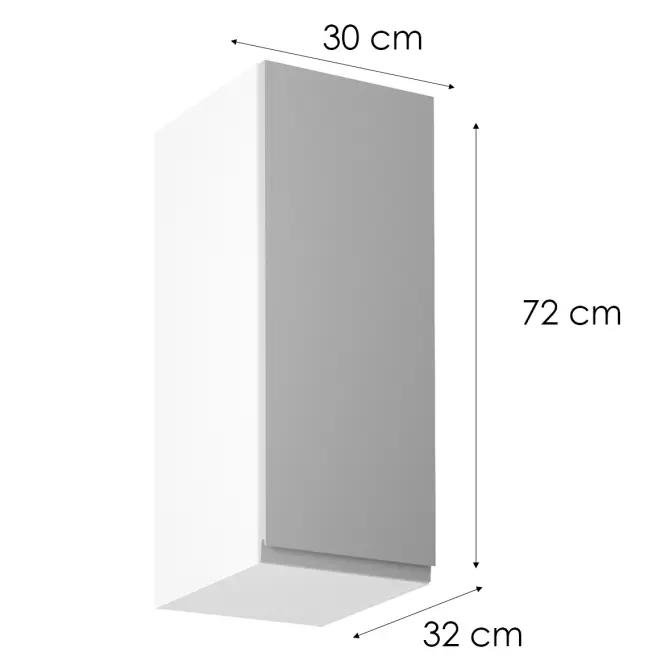 Konyhaszekrény Gardena G30 L Grey,2