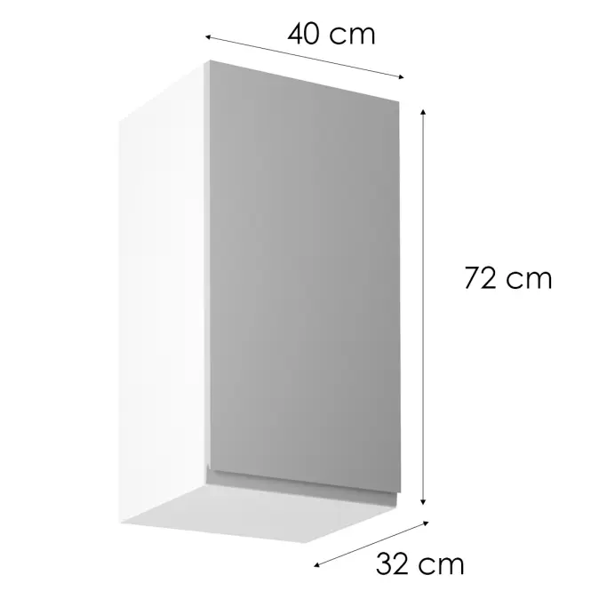 Konyhaszekrény Gardena G40 L Grey,2