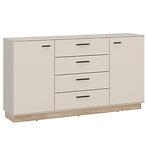 Komód Meolo MLLK01 U118/D232 2D4S cashmere/tölgy cremona