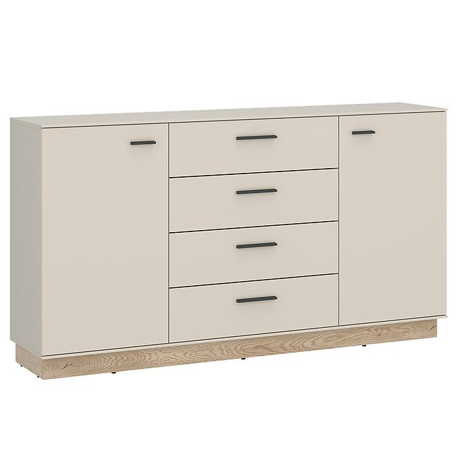 Komód Meolo MLLK01 U118/D232 2D4S cashmere/tölgy cremona