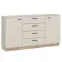 Komód Meolo MLLK01 U118/D232 2D4S cashmere/tölgy cremona