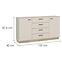 Komód Meolo MLLK01 U118/D232 2D4S cashmere/tölgy cremona,2