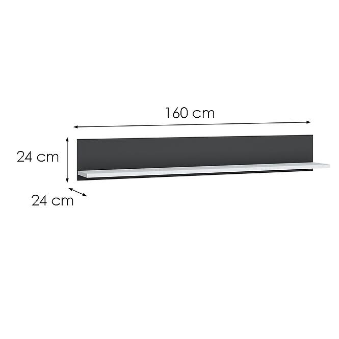 Falipolc Campania CORP101 fehér alpesi/antracit,2