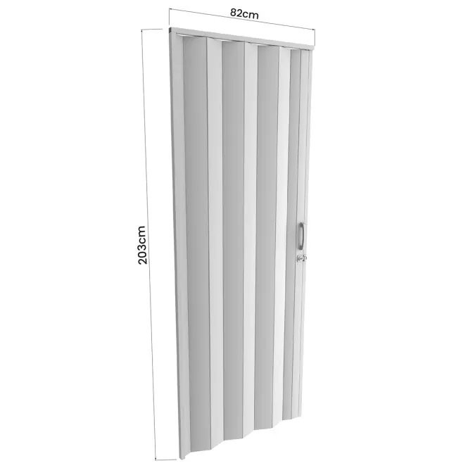 Harmonika ajtó PVC Milano Off-White,3