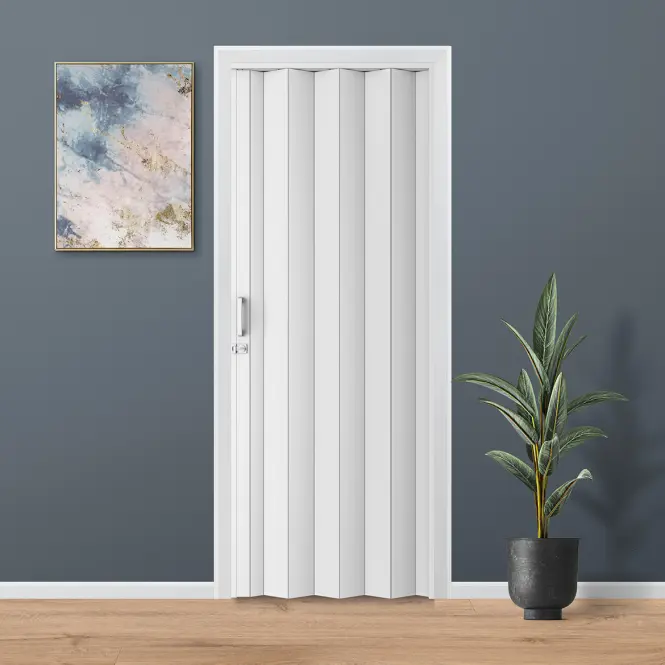 Harmonika ajtó PVC Milano Off-White,4