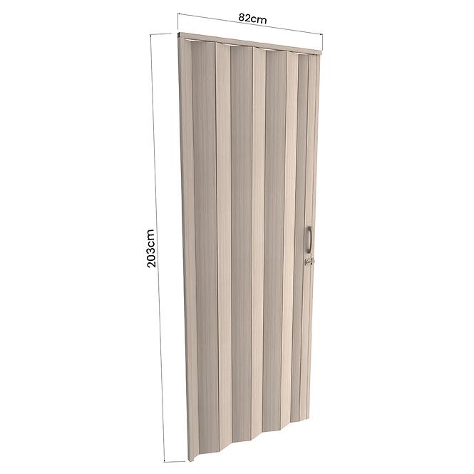 Harmonika ajtó PVC Milano Roble Glacial,3