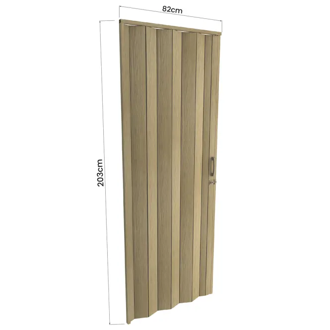 Harmonika ajtó PVC Milano Roble Sonoma,3