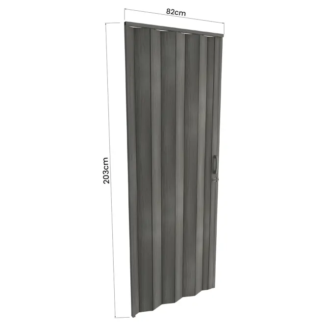 Harmonika ajtó PVC Milano Roble Carbonio,3