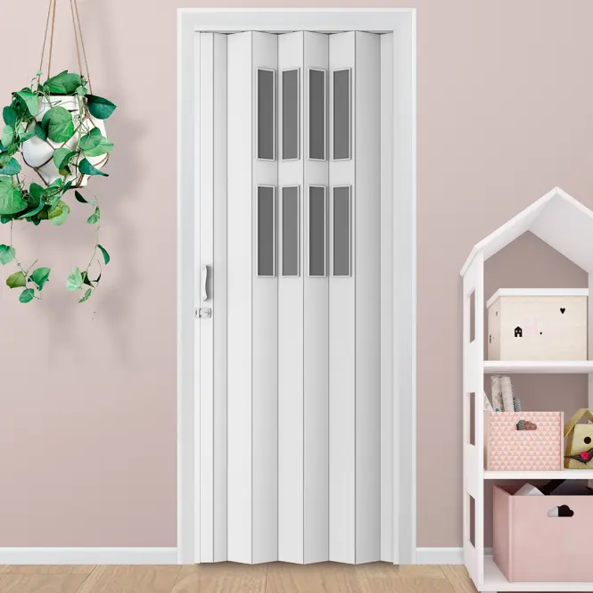 Harmonika ajtó PVC Modena Off-White,5