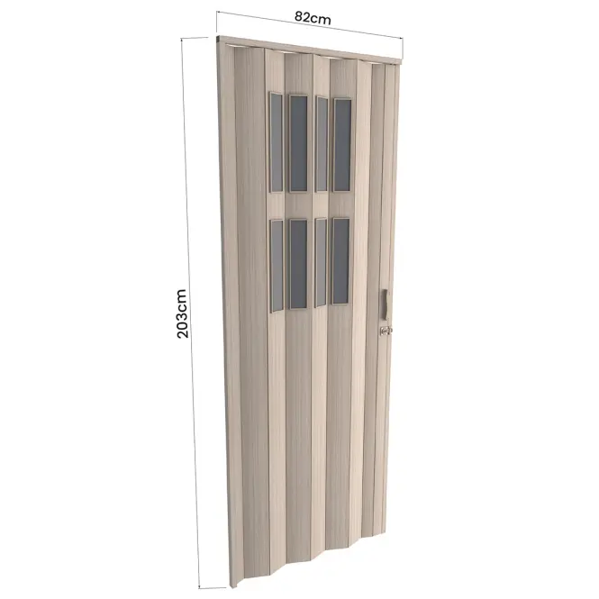 Harmonika ajtó PVC Modena Roble Glacial,3