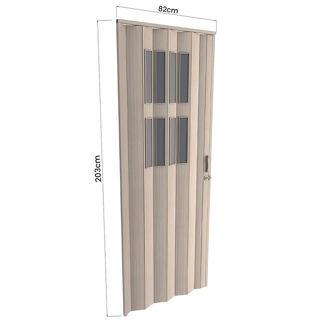 Harmonika ajtó PVC Modena Roble Glacial,3