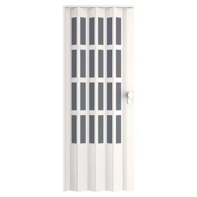 Harmonika ajtó PVC Lugano Off-White