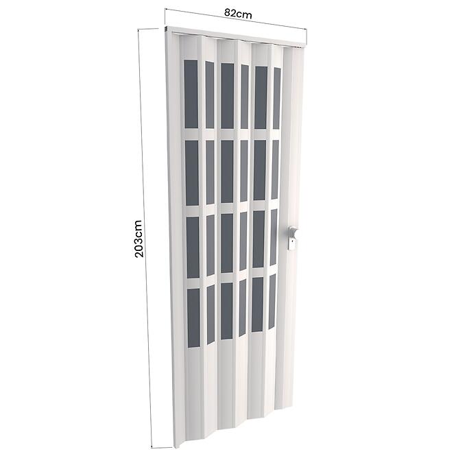 Harmonika ajtó PVC Lugano Off-White,3