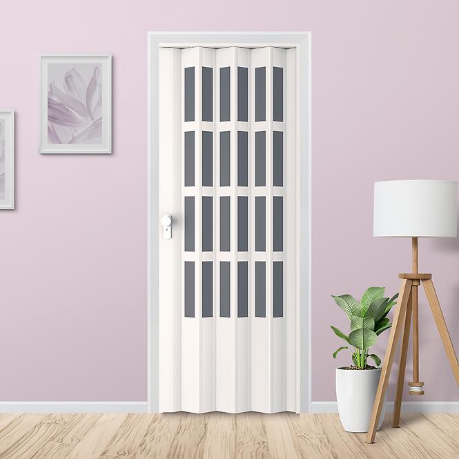 Harmonika ajtó PVC Lugano Off-White