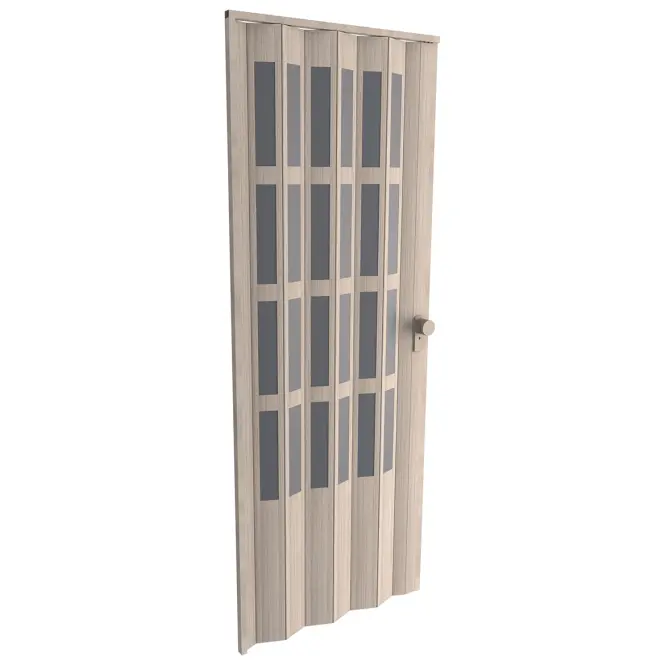 Harmonika ajtó PVC Lugano Roble Glacial,2