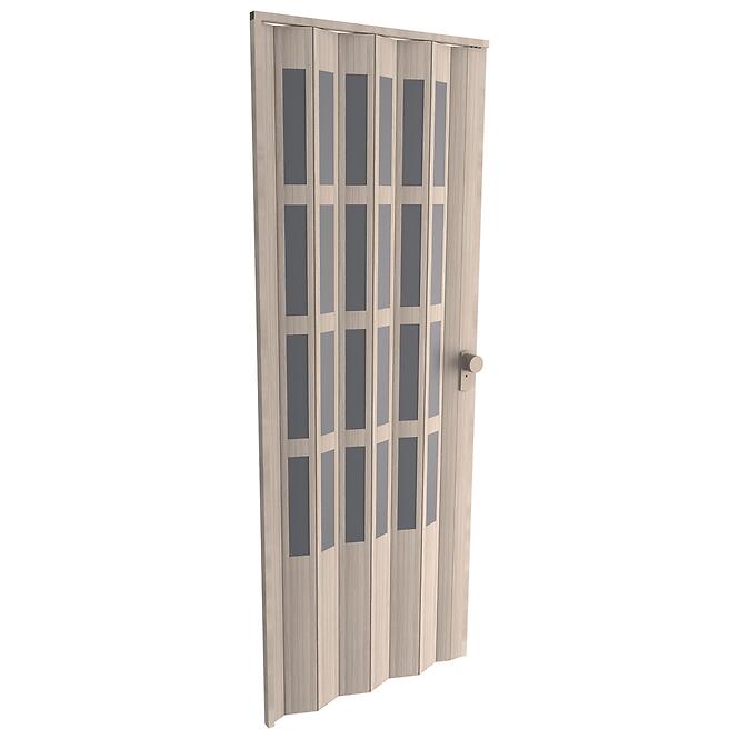 Harmonika ajtó PVC Lugano Roble Glacial,2