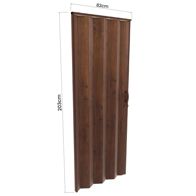 Harmonika ajtó PVC Amalfi Plus Brown Volcano,3